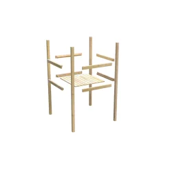 Karibu Fidel inklusive Rampe terragrau Rutsche rot