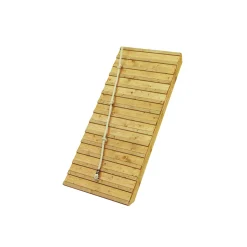 Karibu Fidel und Holzrampe naturbelassen ohne Rutsche