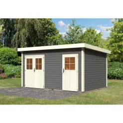 Karibu Gartenhaus Mattrup terragrau