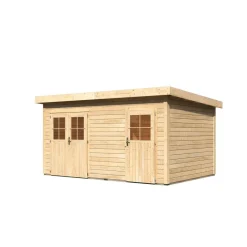 Karibu Gartenhaus Mattrup 28 mm naturbelassen