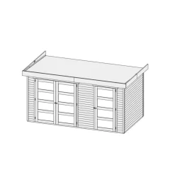 Karibu Gartenhaus Muehlentrup naturbelassen