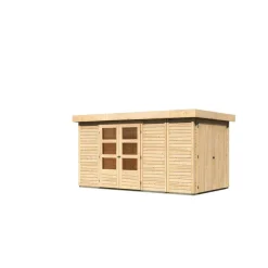 Karibu Gartenhaus Retola 5 inkl Anbauschrank