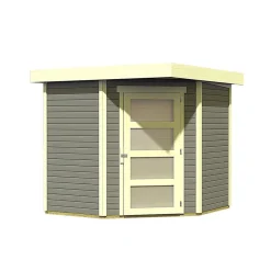 Karibu Gartenhaus Schwandorf 3/5 213 x 217 x 218 cm grau