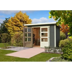 Karibu Gartenhaus Stockach 4 terragrau