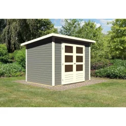 Karibu Gartenhaus Stockach 3 terragrau