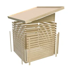 Karibu Gartenhaus Stockach 3 naturbelassen