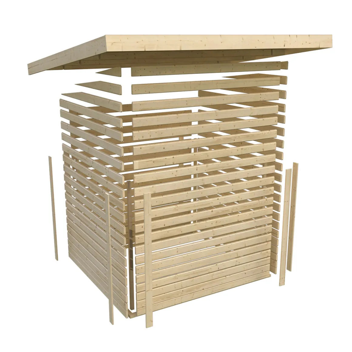 Karibu Gartenhaus Tintrup terragrau