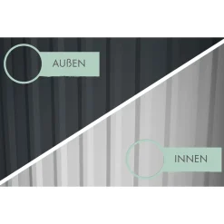 Karibu Metall Gerätehaus Oesten 1,5