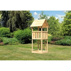 Karibu Spielturm Lotti naturbelassen