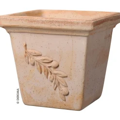 Kübel Quadro 18 cm Olive