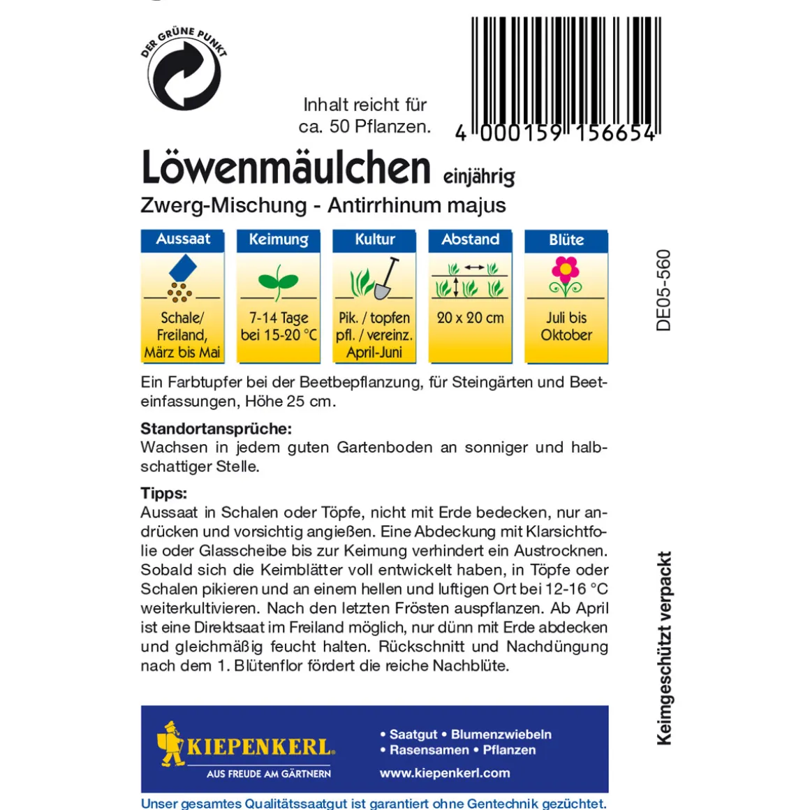 Kiepenkerl Löwenmäulchen Zwerg-Mischung