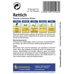 Kiepenkerl Rettich runder schwarzer Winter