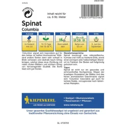 Kiepenkerl Spinat Columbia F1 Profi-Line