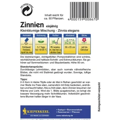 Kiepenkerl Zinnien kleinblumige Mischung