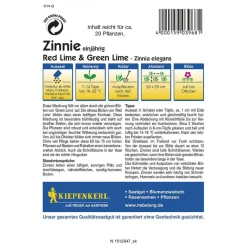 Kiepenkerl Zinnien Red Lime und Green Lime