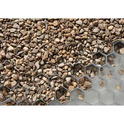 Kieswabe grau 80 x 60 cm