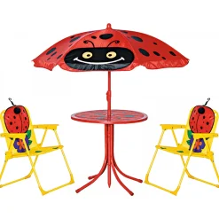 Kindergartenmöbel-Set Marie mit Sonnenschirm