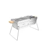 Knister Holzkohlegrill Premium Grillfläche 22 x 28-49 cm auseinanderziehbar