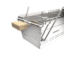 Knister Holzkohlegrill Premium Grillfläche 22 x 28-49 cm auseinanderziehbar