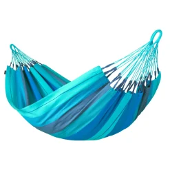 La Siesta Klassische Doppel-Hängematte Modesta Lagoon Bio-Baumwolle