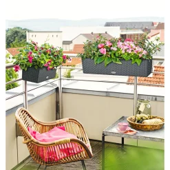 LECHUZA Blumenkasten Balconera Cottage 50 granit