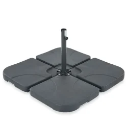 Leco Kunststoff-Plattenset für Sonnenschirm-Kreuzständer Wasser/Sand