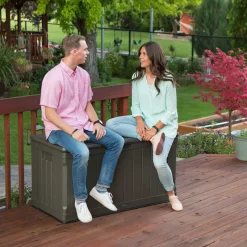 Lifetime Kissenbox Premium 440 L 64x127,9x67,2cm Braun