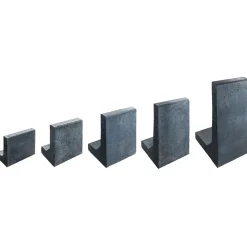 Lusit L-Stein 80 x 45 x 40 x 8 cm Anthrazit mit