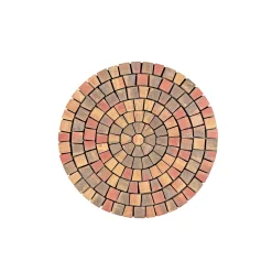 Lusit Pflasterstein rund 5 cm weinlaub