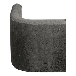 Lusit Rasenbord-Rundwinkel Anthrazit 90 Grad mit Nut und Feder