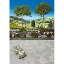 Lusit Rechteckpflaster mit Fase grau 10 x 20 x 8 cm