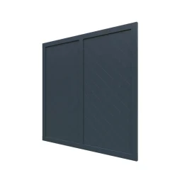 Massivzaun geschlossen anthrazit 179x179 cm