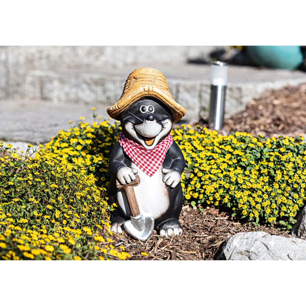 Maulwurf mit Schaufel 21 x 19 x 40 cm