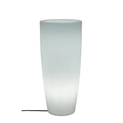 NewGarden LED-Blumentopf Bambu 90 Ø 40 cm transluzentes weiß