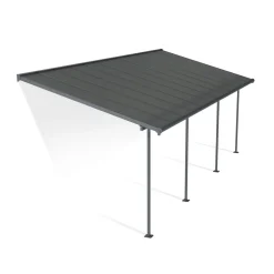 Palram Canopia Capri Alu Terrassenüberdachung Polycarbonat 3x7,4 m grau