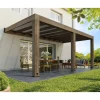 Palram Canopia Helsinki 3x6 Terrassenüberdachung aus Zedernholz / Sonnenschutzpaneele