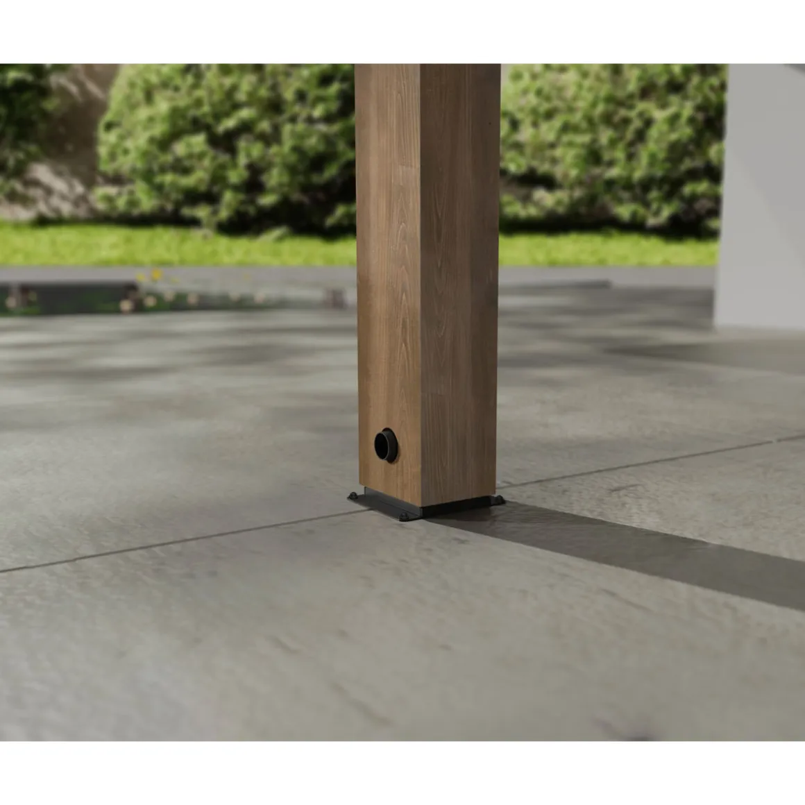 Palram Canopia Helsinki 3x6 Terrassenüberdachung aus Zedernholz / Sonnenschutzpaneele