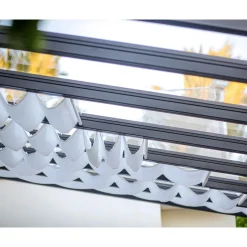 Palram Canopia Stockholm Terassenüberdachung Jalousien 3,4x7,3 m weiß