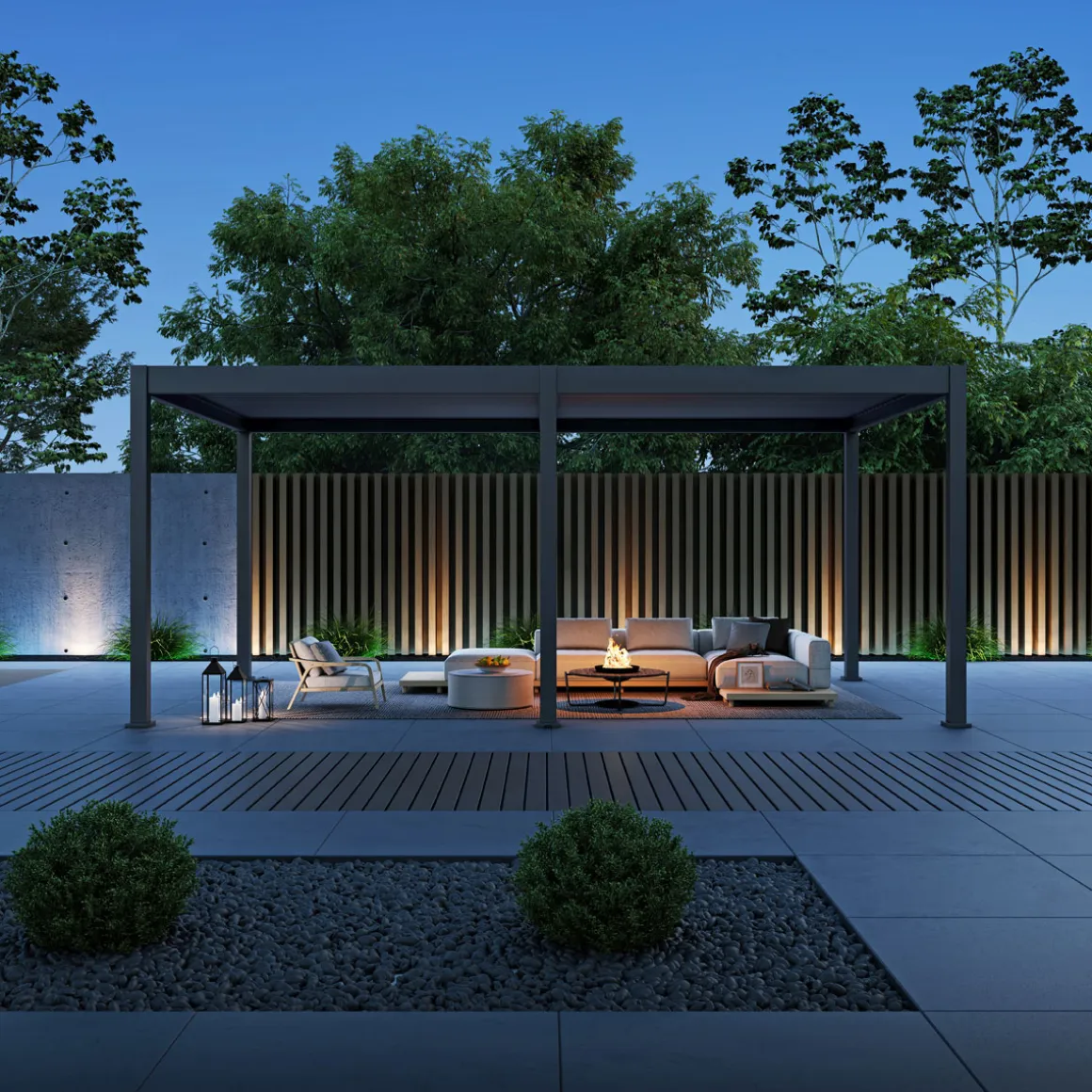 Paragon Outdoor Outdoor Pergola Grand Tuscan 1220 599,2x370x256cm Anthrazit