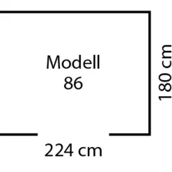 Pergart Gerätehaus Frankfurt II 4m² holzoptik