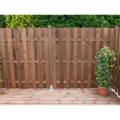 Pfosten Sylt 90x90x1900 cm braun