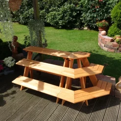 Promadino Blumentreppe mit Eckelement braun