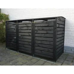 Promadino MülltonnenboxVario III für 3 Tonnen anthrazit