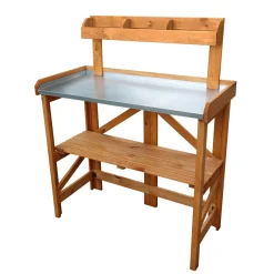 Promadino Pflanztisch klappbar mit Ablage