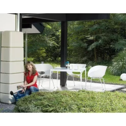 4rain Wandtank Slim sandbeige 650 L