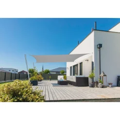 Rechteck-Segel Capri 4 x 5 m grau