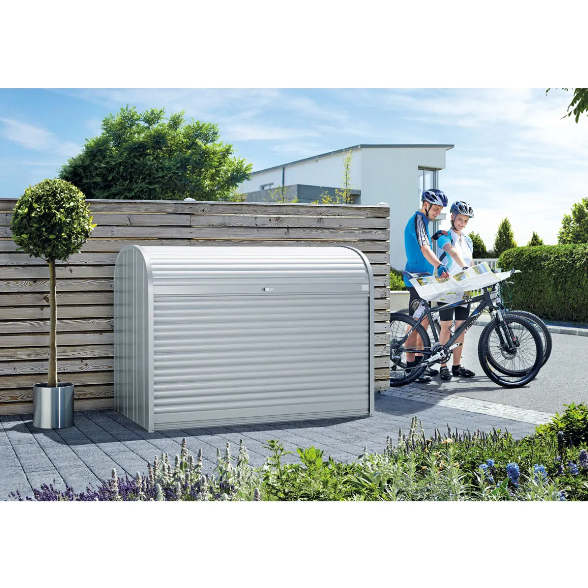 Rollladenbox StoreMax 117 x 109 x 73 cm silber-metallic