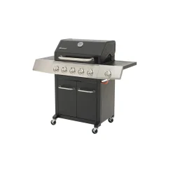 Rothmann Gasgrillwagen Daytona 5 Plusschwarz mit Edelstahlapplikationen