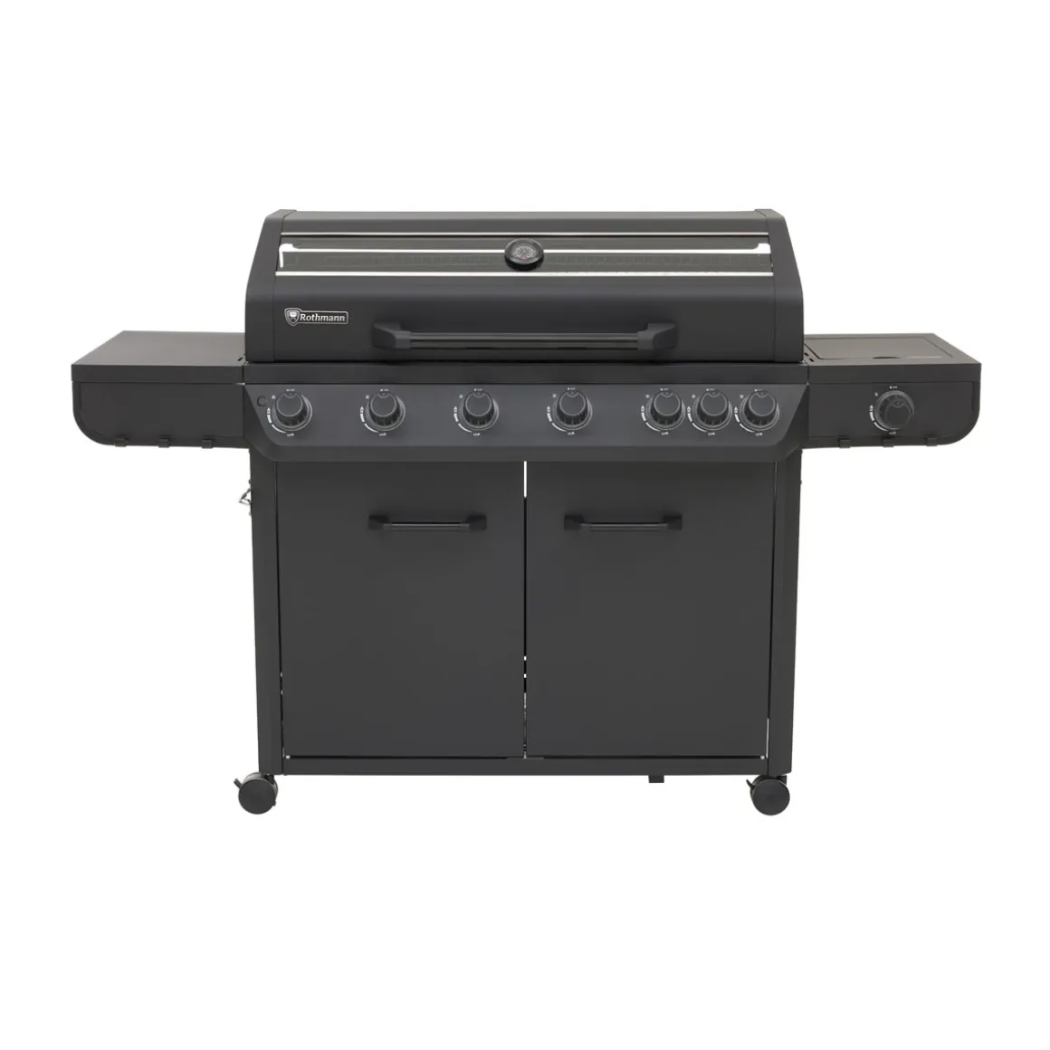 Rothmann Gasgrillwagen Vulcano 6 Turbo Plus Black Edition