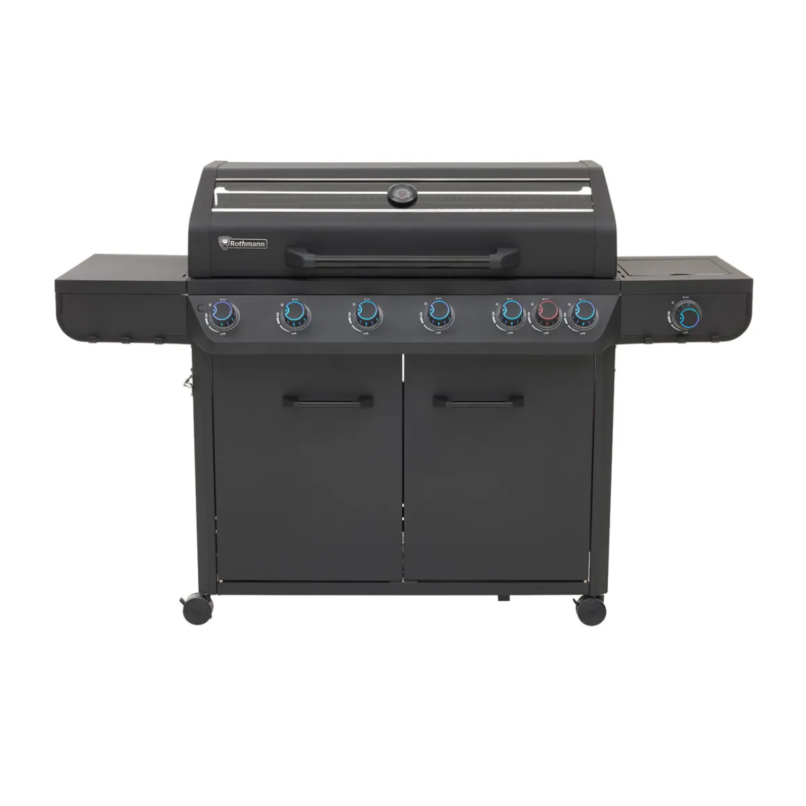 Rothmann Gasgrillwagen Vulcano 6 Turbo Plus Black Edition